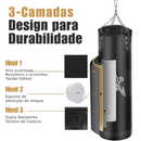 Kit de Saco de Pancadas em Tecido Oxford – Saco de Boxe Oco Resistente para Adultos e Jovens