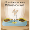 Tigelas Pet 3 em 1 ROJECO – Comedouro Duplo e Dispensador de Água Automático