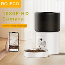 Comedouro Automático ROJECO para Pets Monitoramento por Vídeo 1080P HD  e Controle via App