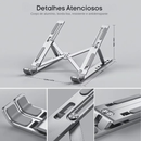 Suporte Dobrável de Alumínio para Notebook – Base Portátil Ajustável e Ergonômica para MacBook Air/Pro, Laptops