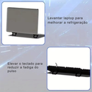 2 Peças Suporte Portátil para Laptop | Ergonomia e Organização de Mesa Compatível com Todos os Modelos
