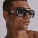 Óculos de Sol Masculino Premium – Modelo Fashion, Quadrado e Proteção Solar Total