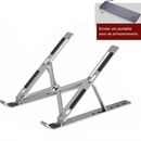 Suporte Dobrável de Alumínio para Notebook – Base Portátil Ajustável e Ergonômica para MacBook Air/Pro, Laptops