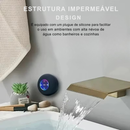 Mini Caixa de Som Bluetooth com LED – À Prova d’Água IPX4, Ventosa Super Forte, Ideal para Banheiro e Áreas Externas