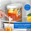 Jarra de Geladeira 3500ml com Torneira – GIANXI para Café, Chá Gelado e Limonada
