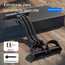 Extensor Elástico com Pedal para Exercícios – Faixa de Resistência Multifuncional para Treino em Casa, Abdômen, Pernas e Braços