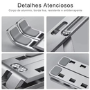 Suporte Dobrável de Alumínio para Notebook – Base Portátil Ajustável e Ergonômica para MacBook Air/Pro, Laptops