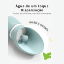 Garrafa de Água Pet para Viagem, Silicone Dobrável, Ideal para Cães e Gatos