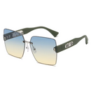 Designer Óculos de Sol Feminino – Estilo Moderno, Lentes Grandes, UV400, Elegância e Sofisticação