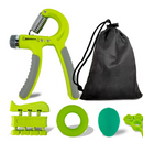 Gripper Ajustável Tipo R com Contador – Fortalecedor de Mãos, Dedos e Punhos com Mola de Resistência