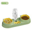 Tigelas Pet 3 em 1 ROJECO – Comedouro Duplo e Dispensador de Água Automático