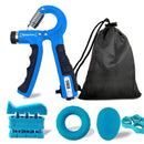 Gripper Ajustável Tipo R com Contador – Fortalecedor de Mãos, Dedos e Punhos com Mola de Resistência