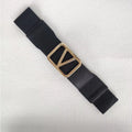 Cinto Elegance V Dourado | Elástico Modelador Preto