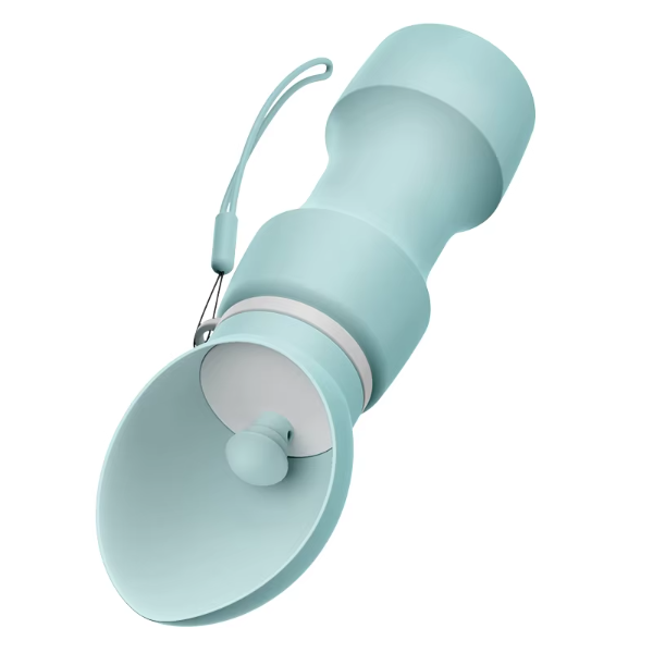 Garrafa de Água Pet para Viagem, Silicone Dobrável, Ideal para Cães e Gatos