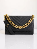 Kit Bolsa Feminina Luxo 3 Peças com Corrente Dourada