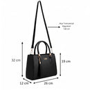 Kit Bolsas Femininas 3 Peças Bolsa Média Transversal e Carteira